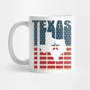 Lone Star Texas American Flag Patriot Mug